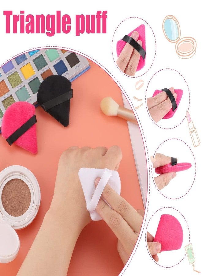 Calitate24 6 Pieces Powder Puff Soft Face Triangle Makeup Puff for Loose Powder Body Cosmetic Foundation Sponges Beauty Blender Makeup Tool Multicolors - Image 5