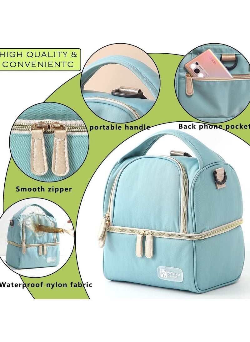 Cool Baby COOLBABY Lunch Bag , Insulated Lunch Bag with Adjustable Shoulder Strap(Blue)  - Image 3