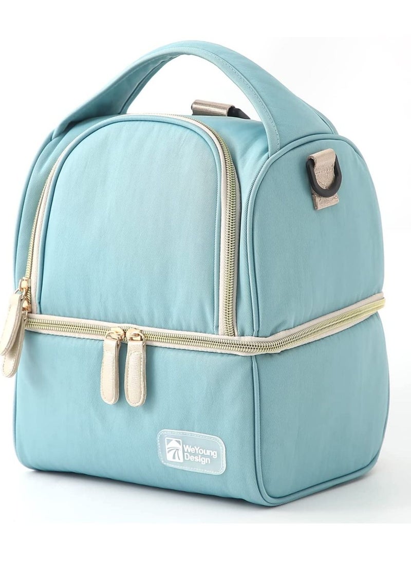 Cool Baby COOLBABY Lunch Bag , Insulated Lunch Bag with Adjustable Shoulder Strap(Blue)  - Image 1