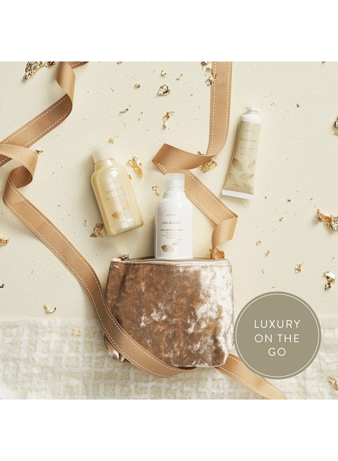 Thymes Thymes Perfumed Travel Set and Beauty Bag - Contains Body Wash, Body Lotion & Hand Cream - Goldleaf - Image 5