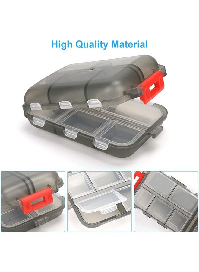 HAVEN 2PCS Travel Pill Organizer, Portable Pill Case, Pill Box Dispenser, with 10 Compartments for Different Medicines - Image 2