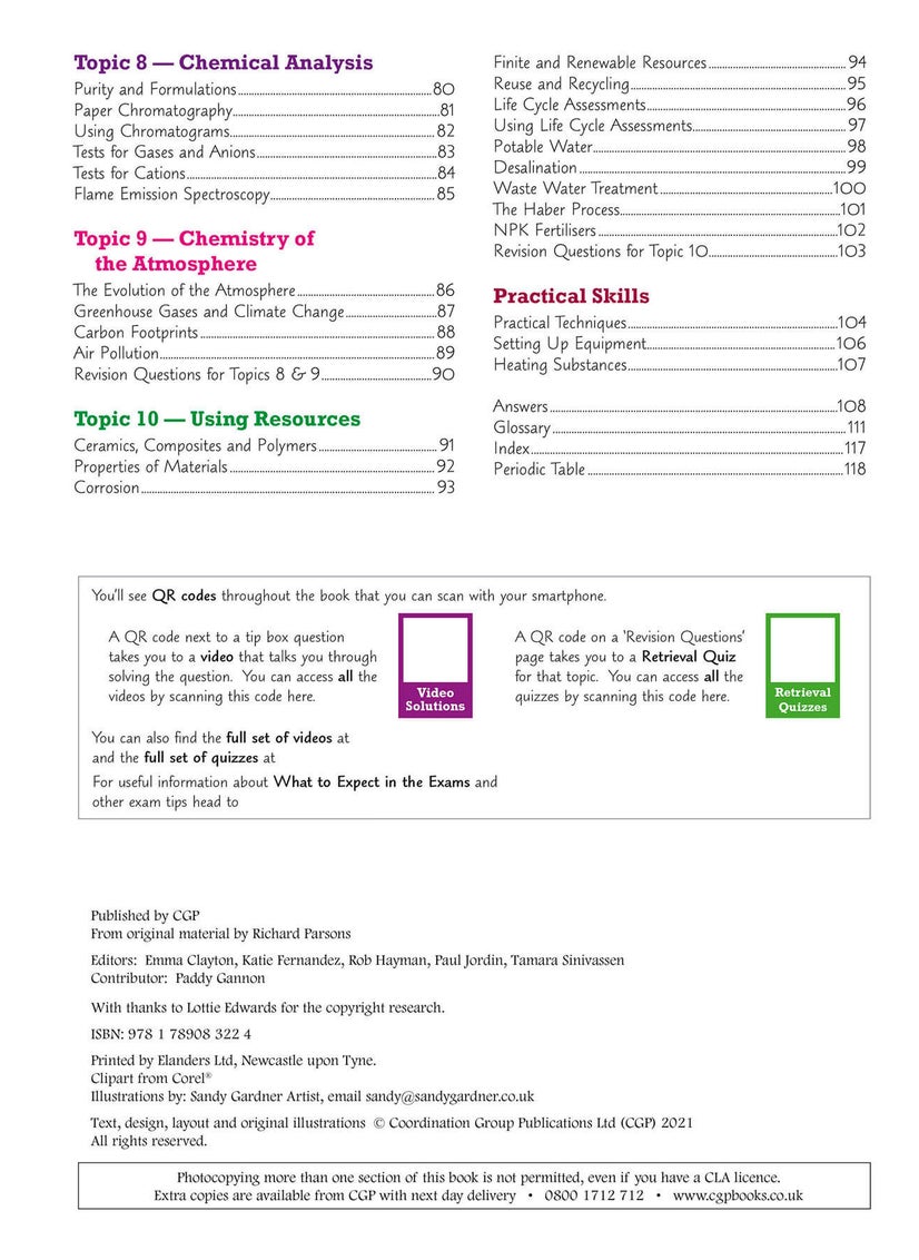 null - GCSE Chemistry AQA Revision Guide - Foundation includes Online Edition, Videos & Quizzes - Image 1