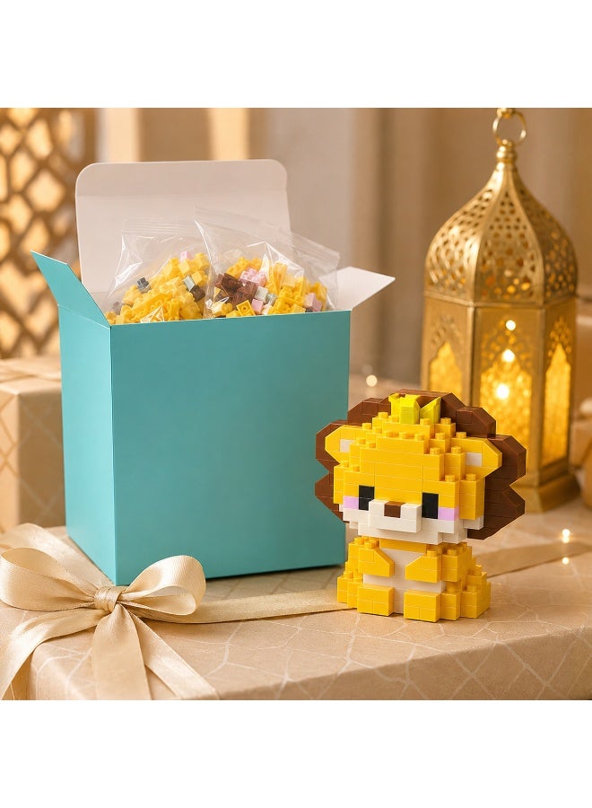 1 Set 148 Pcs Lion Shaped Micro Building Blocks, DIY Educational Assembly Toy With Fixed Dimensions, For Hands-on Ability Training Of Children Aged 6 And Above - Image 4
