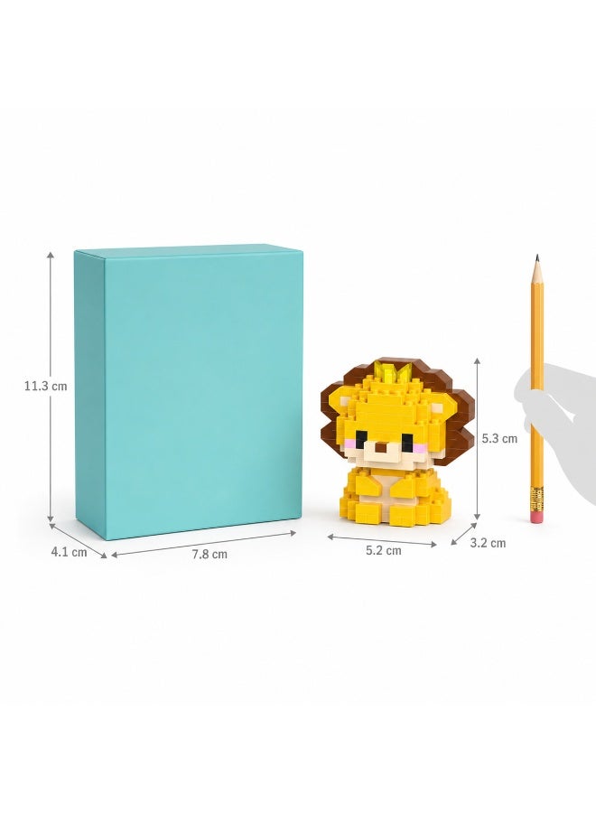 1 Set 148 Pcs Lion Shaped Micro Building Blocks, DIY Educational Assembly Toy With Fixed Dimensions, For Hands-on Ability Training Of Children Aged 6 And Above - Image 1