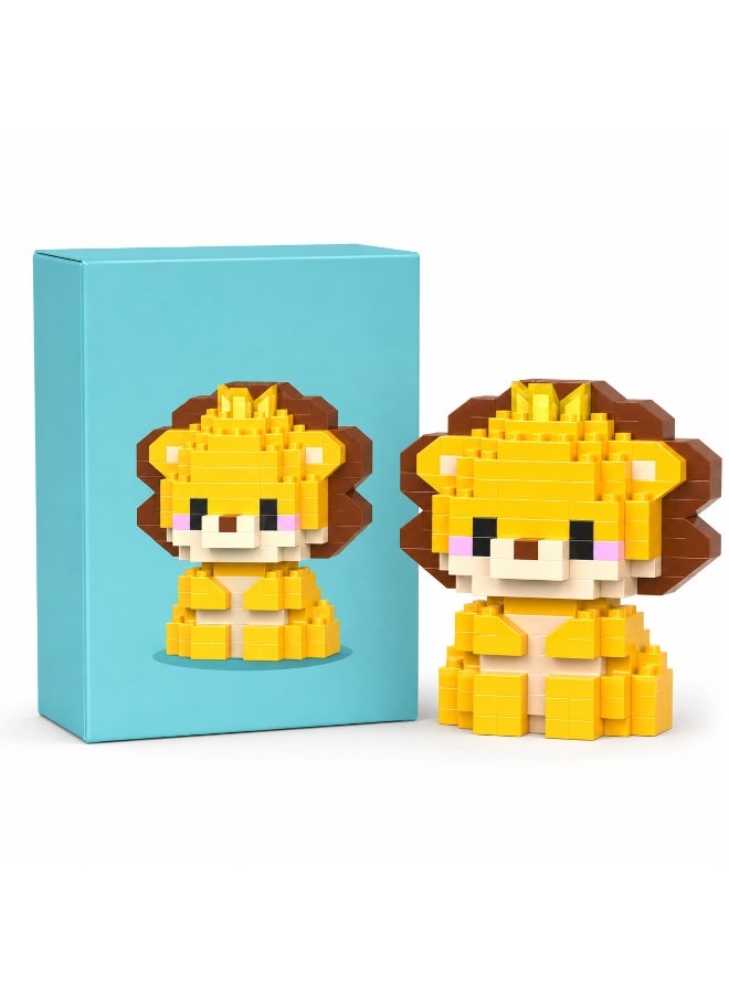 1 Set 148 Pcs Lion Shaped Micro Building Blocks, DIY Educational Assembly Toy With Fixed Dimensions, For Hands-on Ability Training Of Children Aged 6 And Above - Image 2