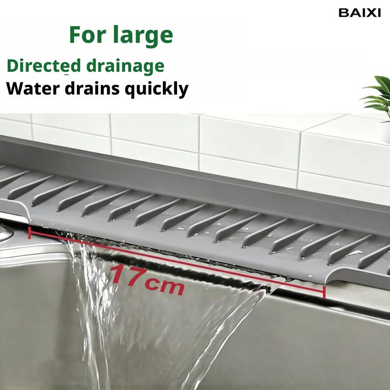 Sink Mat 45x15 cm 1 pc Dark Grey - Image 3