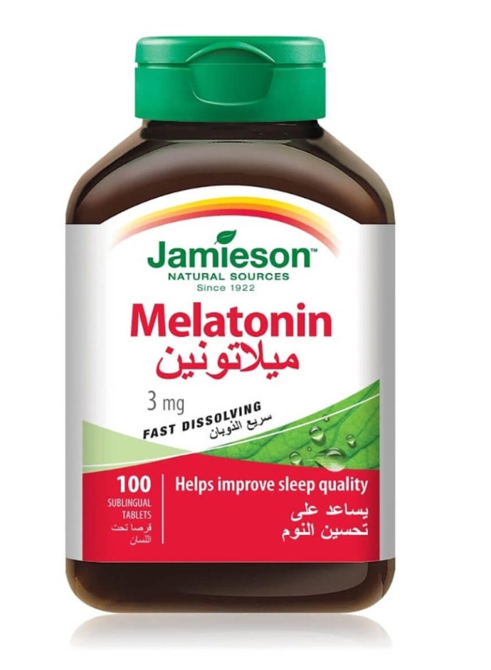 Jamieson Melatonin 3 mg 100 Tablets - Image 1
