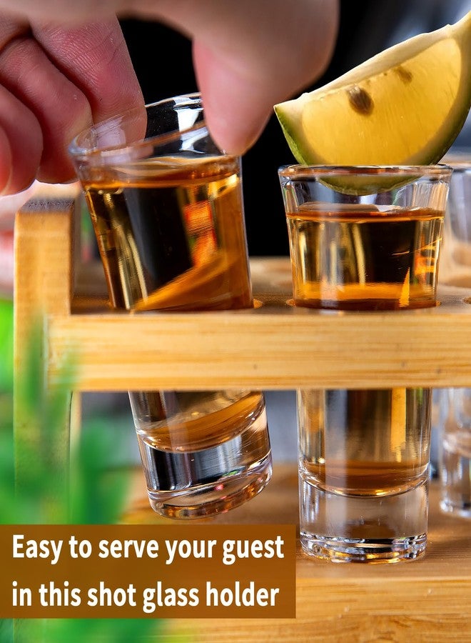 LINALL طقم أكواب صغيرة من لينال سعة 20 مل (0.7 أونصة) مكون من 12 قطعة مع حامل، مثالية للحفلات، البارات، النوادي، والكوكتيلات (12 قطعة) - Image 5