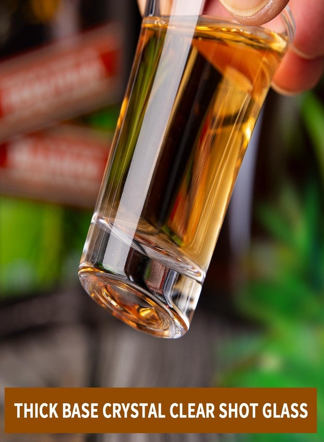 LINALL طقم أكواب صغيرة من لينال سعة 20 مل (0.7 أونصة) مكون من 12 قطعة مع حامل، مثالية للحفلات، البارات، النوادي، والكوكتيلات (12 قطعة) - Image 4