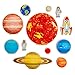 THE FRECKLED FROG Traveling in Space Set of 12 Ages 2 Wooden Blocks for Toddlers Includes Planets Sun Astronauts and Rocket DoubleSided - Image 3