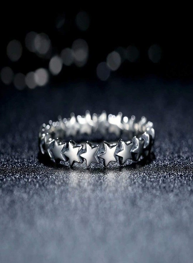 Presentski Ifinity Star Stacking Rings Sterling Silver Valentines Day Jewelry for Women - Image 2
