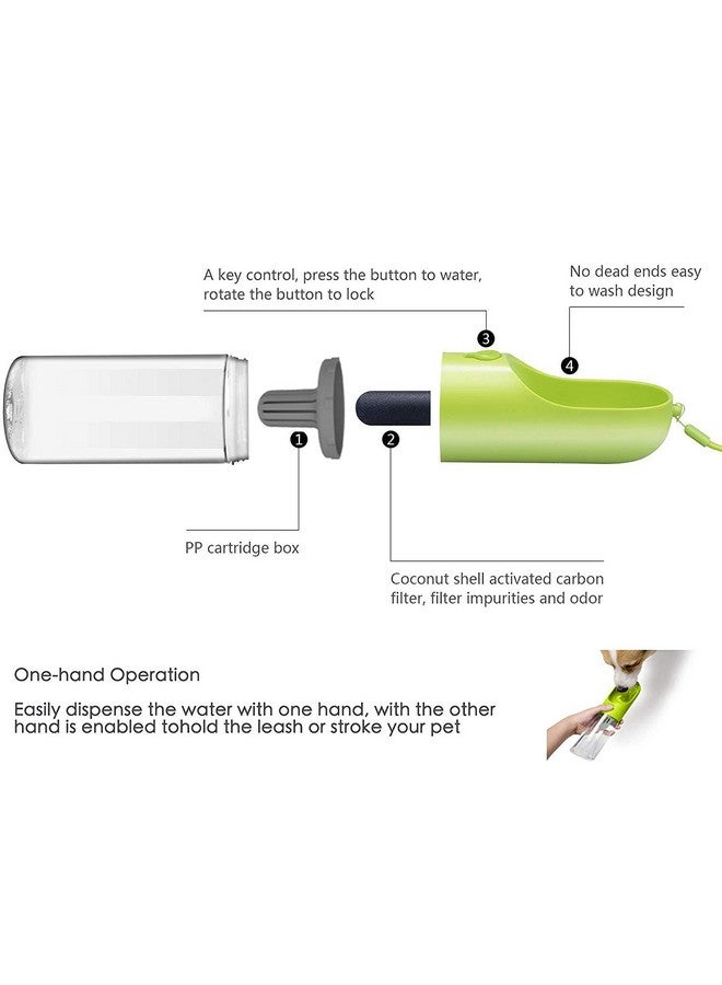 PETKIT Dog Water Bottle with Filter BPA Free, Leak Proof Dog Drinking Bowl, Food Grade Material, Lightweight Portable Pet Water Bottle for Walking, Hiking, Travel - Image 4