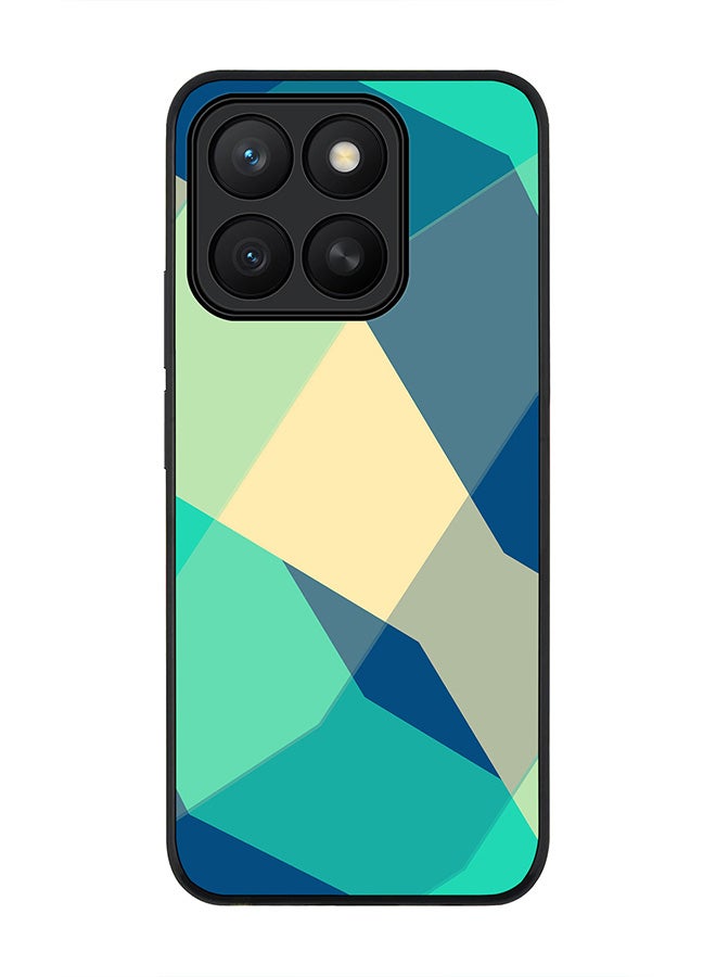 Stylizedd For Honor X8c Case,Slim fit Camera Protection, Shockproof Thin Phone cover  - Checkered Aqua