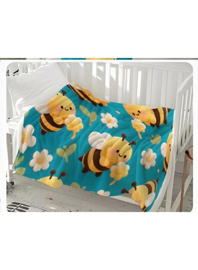 عام بطانية رقيقة من الفانيلا (حرارة ومريحة، ومناسبة للنوم واستخدام اللعبة والغبار والرمل) 150 سم * 200 سم - 1197 - Image 3