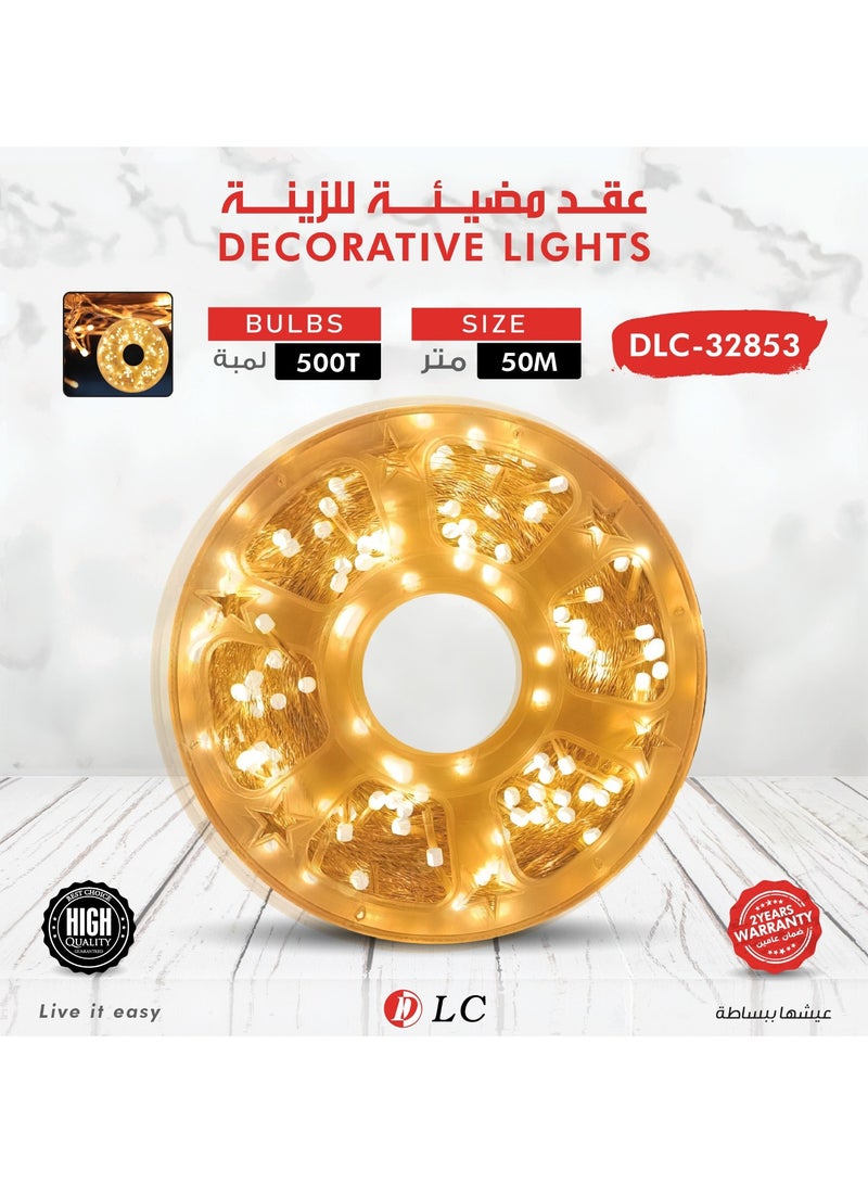 DLC Decorative LED 500Bulbs String Light White 50M - Image 1