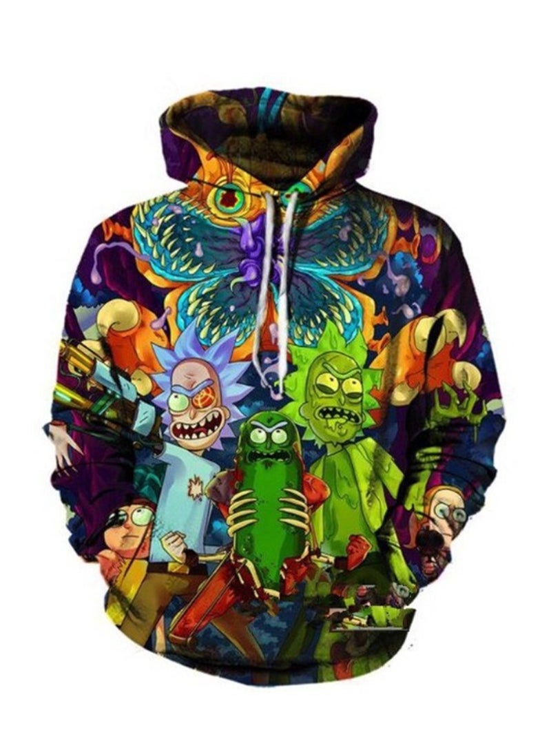 سويت شيرت جديد إبداعي مطبوع عليه ريك ومورتي بتقنية الطباعة الرقمية ثلاثية الأبعاد - Image 1