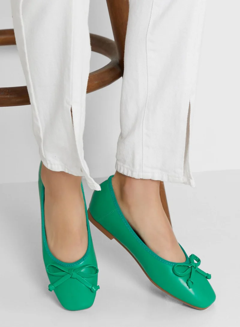 Ginger Square Toe Ballet Flat