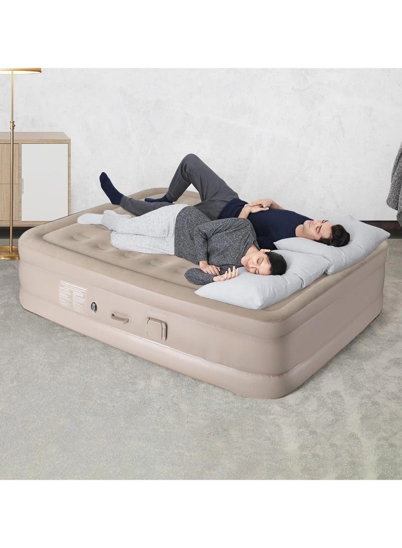 انتكس مرتبة فاخرة قابلة للنفخ مع مضخة هواء مدمجة لضمان ليلة مريحة، مرتبة قابلة للنفخ مع مضخة ذاتية النفخ - Image 3
