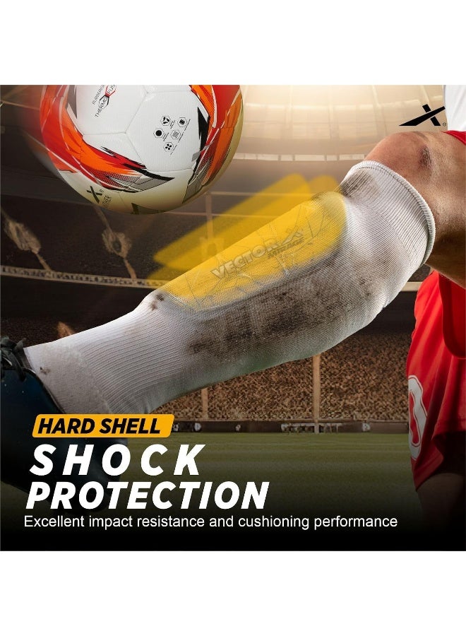 Vector X Mirage Football Shinguards – Set of 3 Pairs, Small/Medium Size, Multicolor, Adjustable Soccer Leg Protection for Training, Matches, Youth & Adult Players, Durable and Comfortable - Image 4
