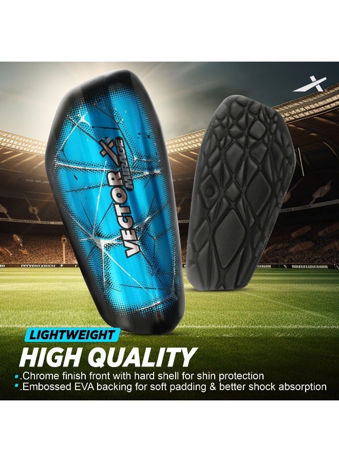 Vector X Mirage Football Shinguards – Set of 3 Pairs, Small/Medium Size, Multicolor, Adjustable Soccer Leg Protection for Training, Matches, Youth & Adult Players, Durable and Comfortable - Image 2