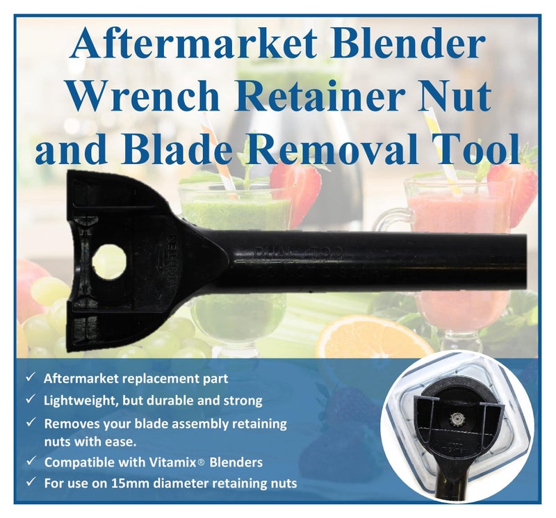 JSP Manufacturing Blender Wrench Retainer Nut and Blade Removal Tool Wrench Compatible with Vitamix®15596 retainer nut wrench - Image 3