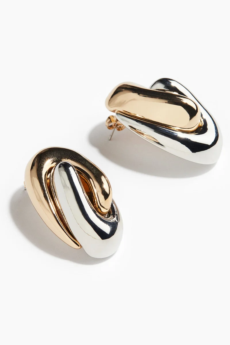 H&M Two-tone earrings
