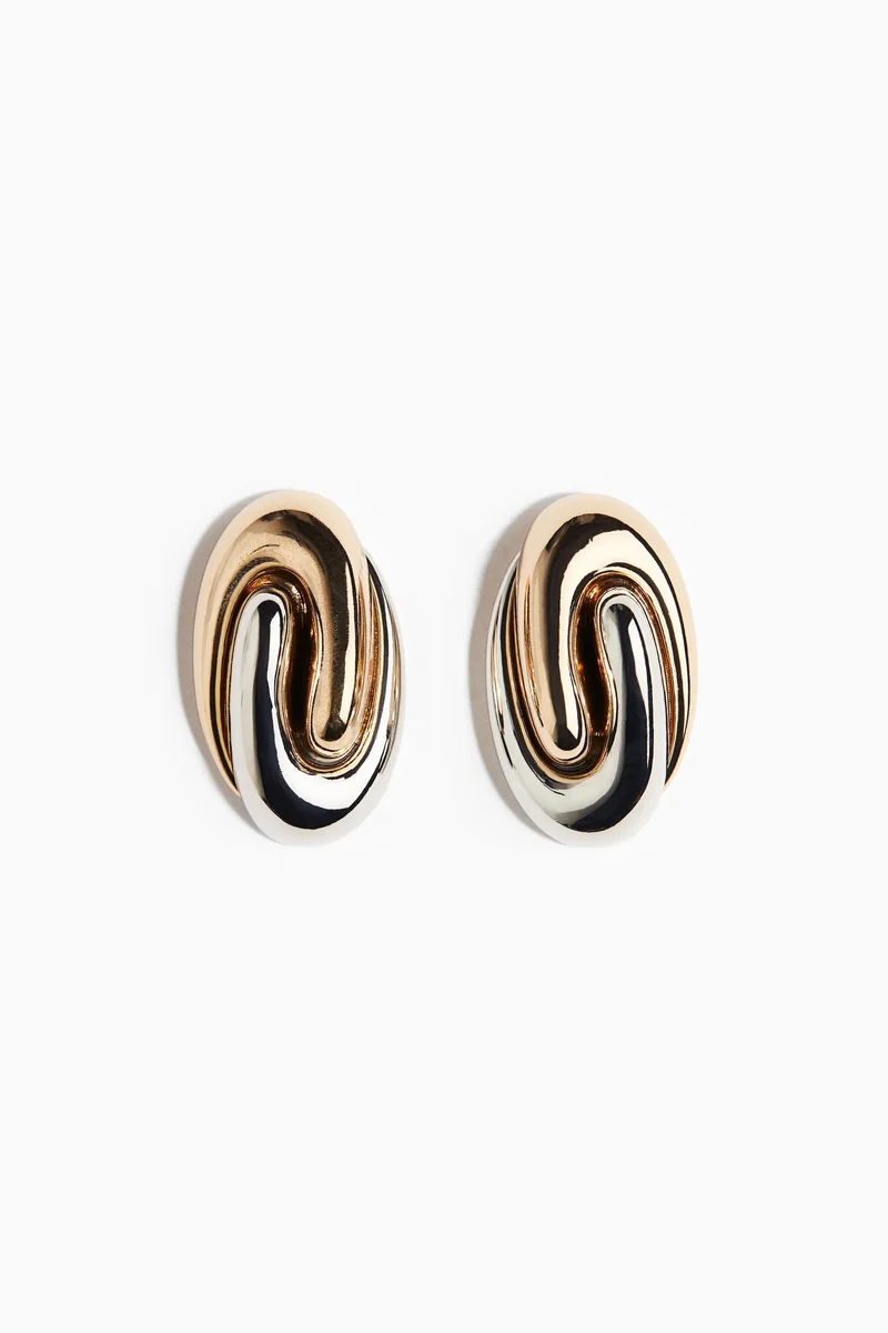H&M Two-tone earrings