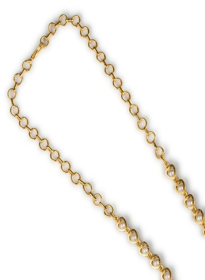 Sasitrends 1 Gram Micro Gold Plated Traditional Handmade Ruby Emerald Dollar with 24 Inches Long Chain for Women & Girls - Image 5