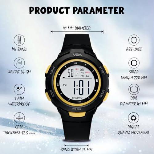 V2A Digital Watch F1 Cars Theme Sports Watch for Boys & Kids - Image 4