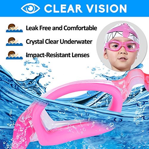 EverSport Kids Swim Goggles, Pack of 2 Swimming Goggles for Children Teens, Anti-Fog Anti-UV Youth Swim Glasses Leak Proof for Age4-16 - Image 5