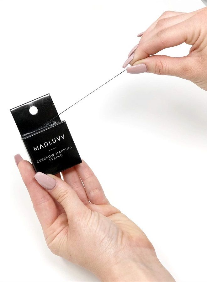 MADLUVV أفضل خيط مسبق الحبر لرسم الحواجب لميكروبليدنج، خالي من الحساسية/خالٍ من القسوة (1 علبة) - Image 2