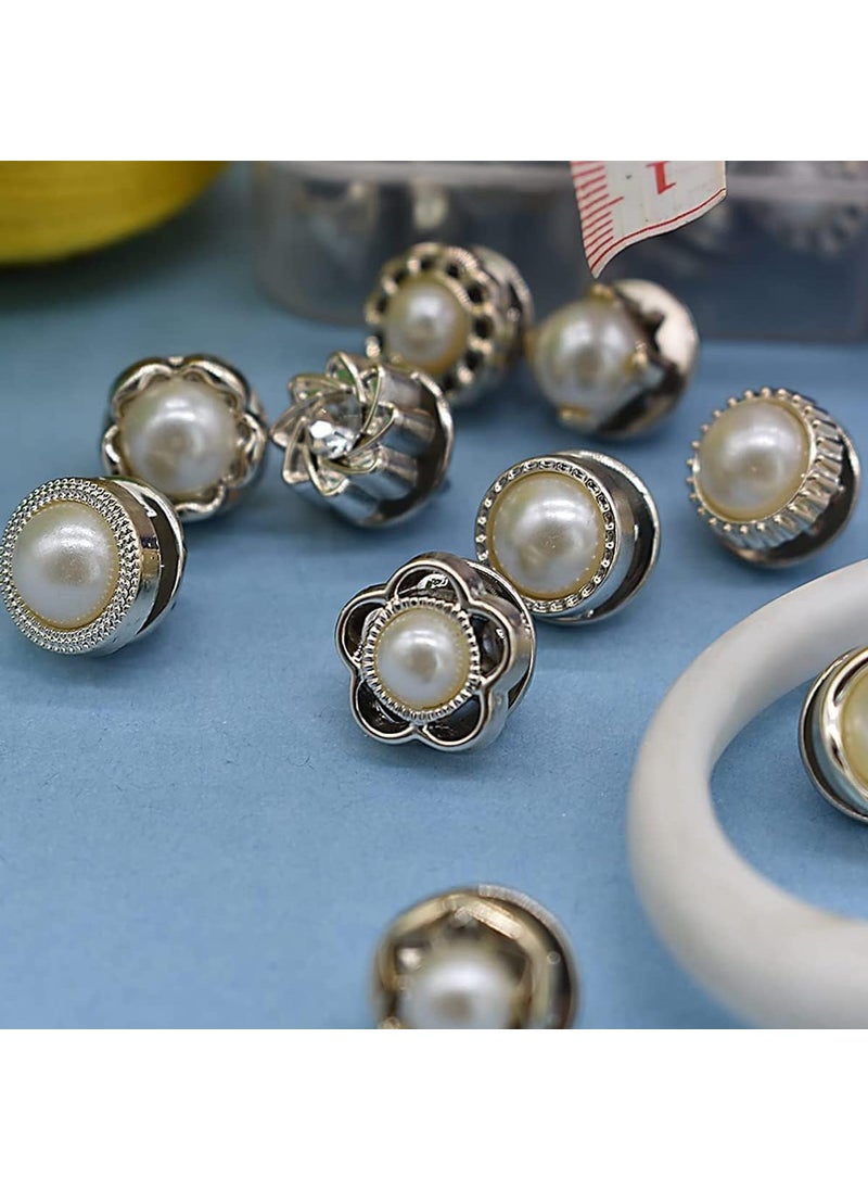 COOFANDY - COOFANDY 30 Pcs Safety Buttons for Women, Instant Safety Cover Up Brooch Pins for Saree Cardigan Dress Hats, Sweater Shawl Clips for Coat Dress Clothes Decoration, No Sew & Removable Button - Image 1