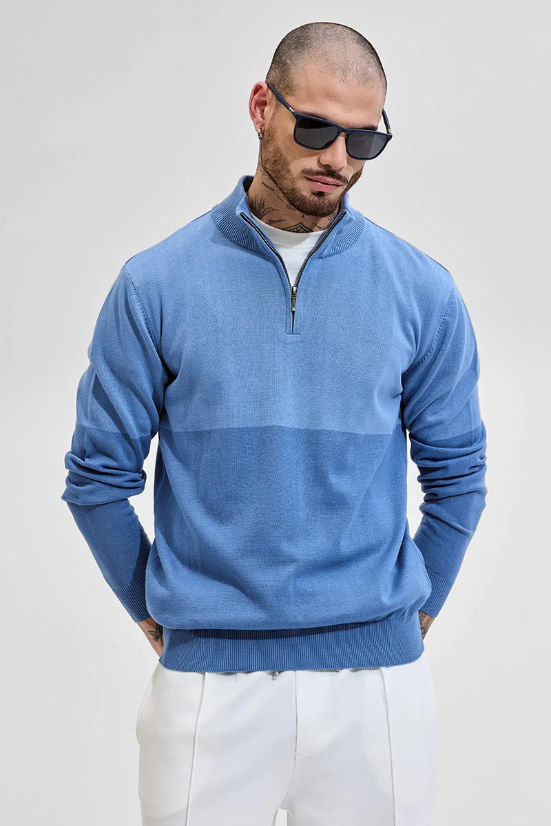 SNITCH Knitted Zipper Sweater