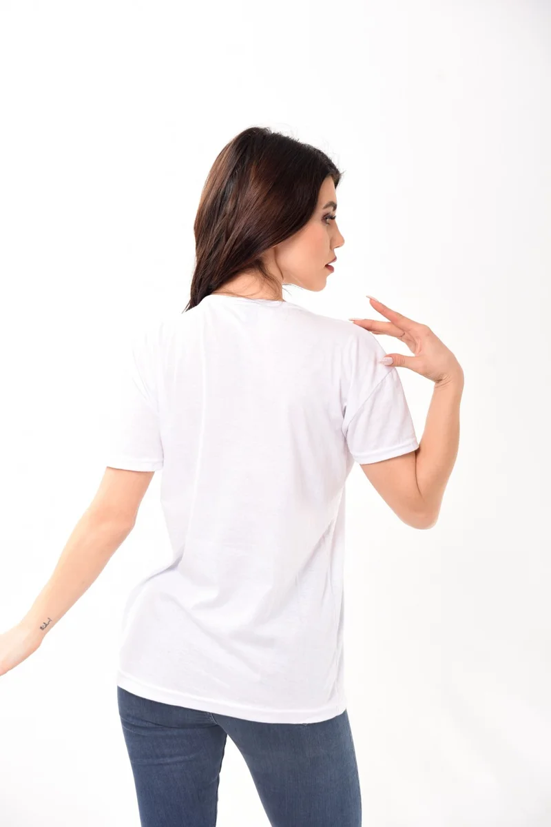 بيليفانتي كولكشن Women's Basic Crew Neck Short Sleeve T-Shirt White