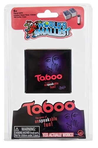 World's Smallest Worlds Smallest Taboo Miniature Compact Edition of The Classic Guessing Game Portable Party Game for Kids Teens Adults Ages 6 - Image 5