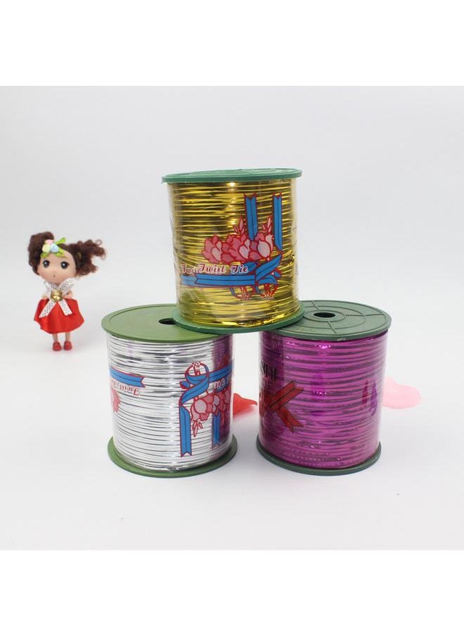 Bluejw - Sealing Rope Gold And Silver Tie Wire 400 Size Gold Thread Flower Tie Tie Metal Packaging Bag Material Gift Bundle - Image 1