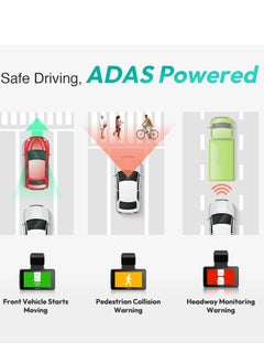 بوتسلاب كاميرا Botslab G500H Pro Dash Cam بدقة 3K أمامية 1080 وخلفية ADAS مدمجة بنظام تحديد المواقع العالمي (GPS) وكاميرا أمامية بدقة 5 ميجا بكسل FHD ورؤية ليلية عالية الدقة  - Image 4