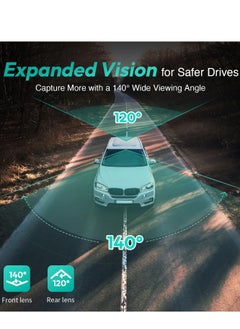 بوتسلاب كاميرا Botslab G500H Pro Dash Cam بدقة 3K أمامية 1080 وخلفية ADAS مدمجة بنظام تحديد المواقع العالمي (GPS) وكاميرا أمامية بدقة 5 ميجا بكسل FHD ورؤية ليلية عالية الدقة  - Image 5