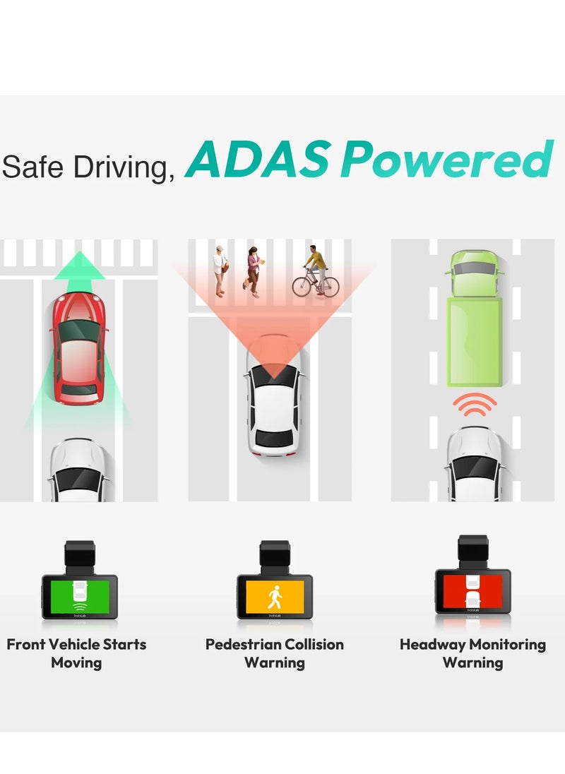 كاميرا Botslab G500H Pro Dash Cam بدقة 3K أمامية 1080 وخلفية ADAS مدمجة بنظام تحديد المواقع العالمي (GPS) وكاميرا أمامية بدقة 5 ميجا بكسل FHD ورؤية ليلية عالية الدقة - pzsku/Z49E74B29E736E80DE69EZ/45/_/1740040339/9434a9c0-173f-4e6c-b689-894e3f415aeb