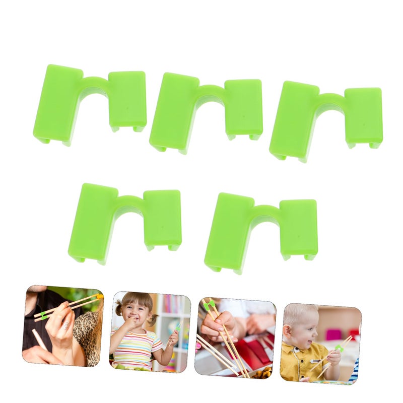 Light Green Reusable Chopstick Clamp 5 Pack Easy Use Plastic for Home Restaurant - Image 5