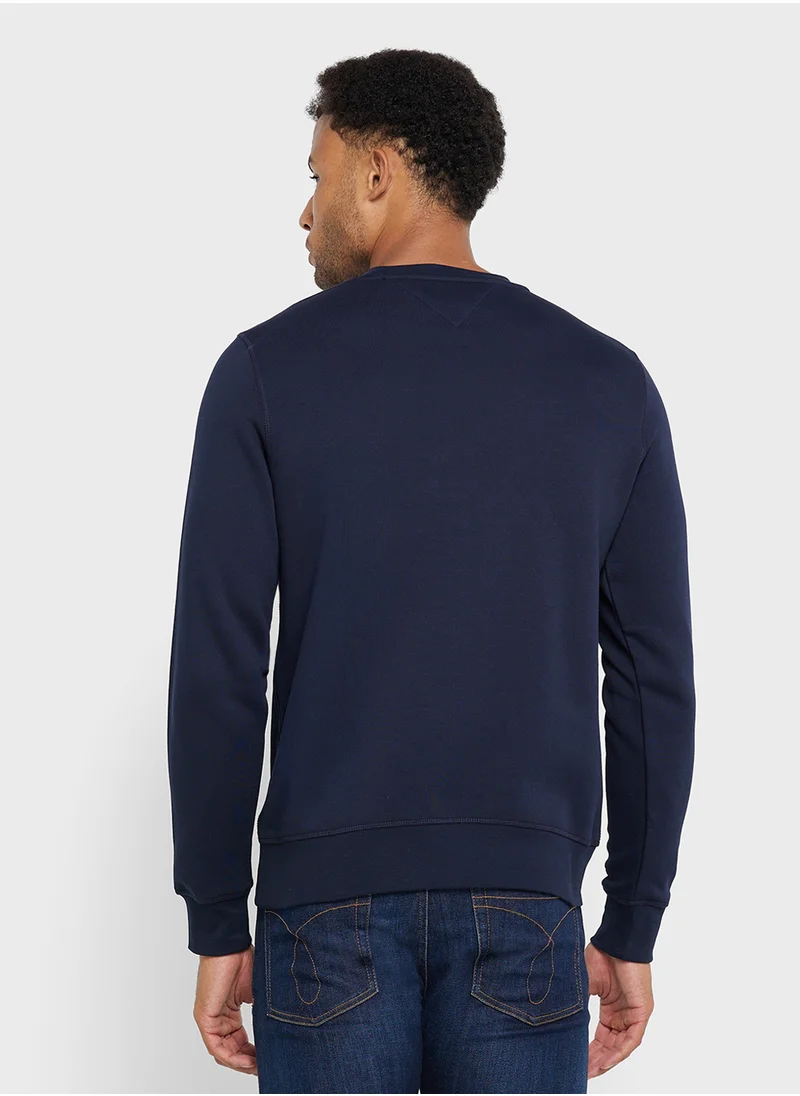 تومي هيلفيغر Logo Crew Neck Sweatshirt