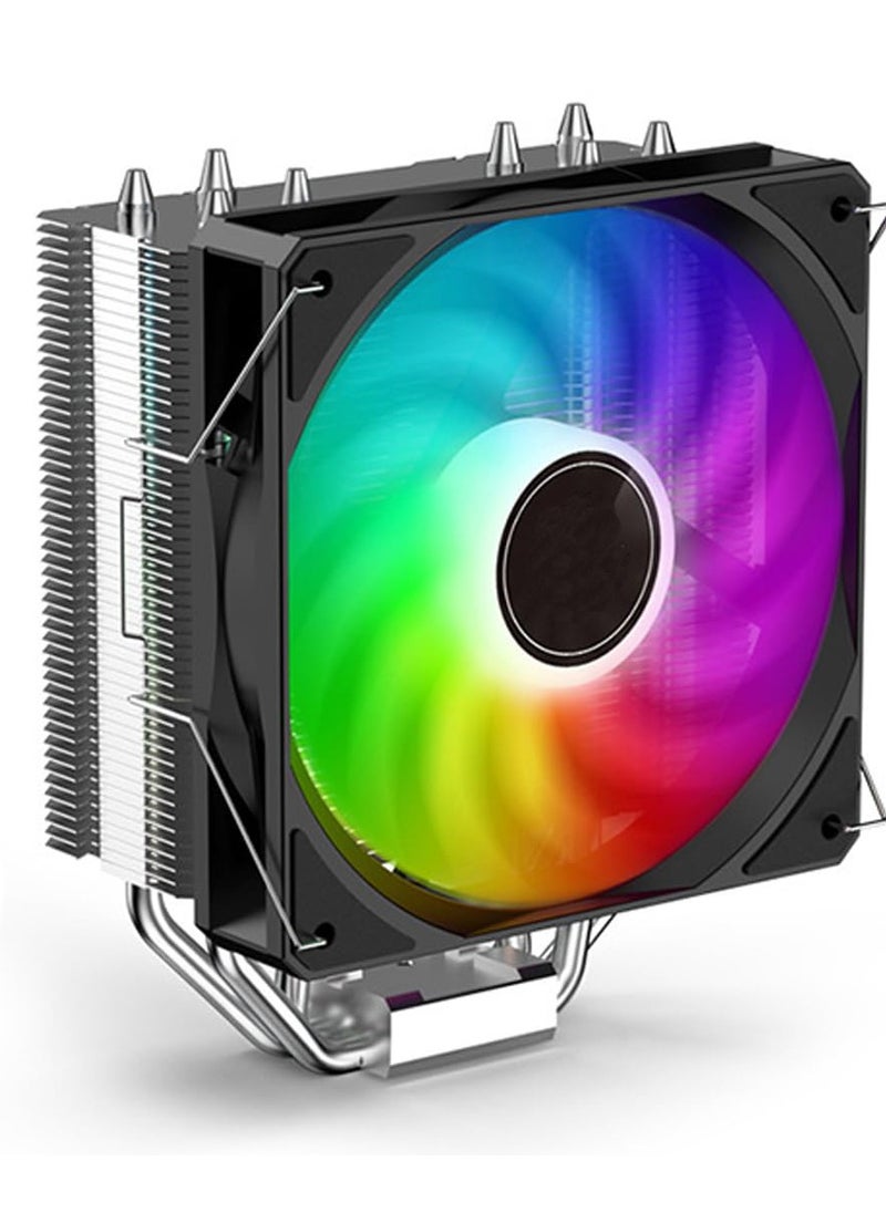 Generic ARGB CPU Air Cooler, AK120 SE ARB, 4 Heatpipes, PWM Quiet Fan CPU Cooler with S-FDB Bearing, for AMD AM4/AM5/Intel LGA1700/1150/1151/1200  - Image 1