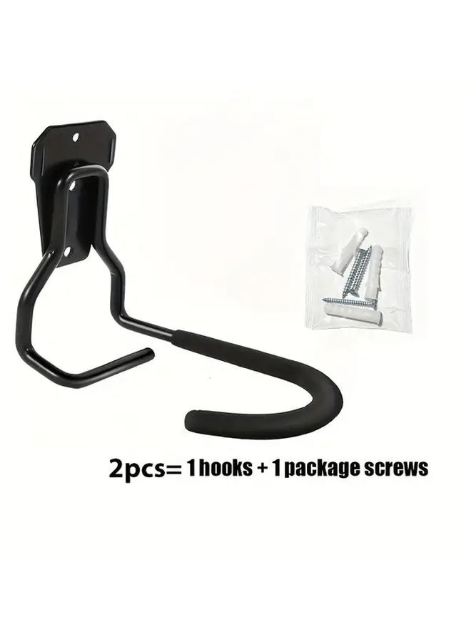 حامل دراجة حائطي متين ثقيل قطعتان تخزين رأسي للجراج - Image 1