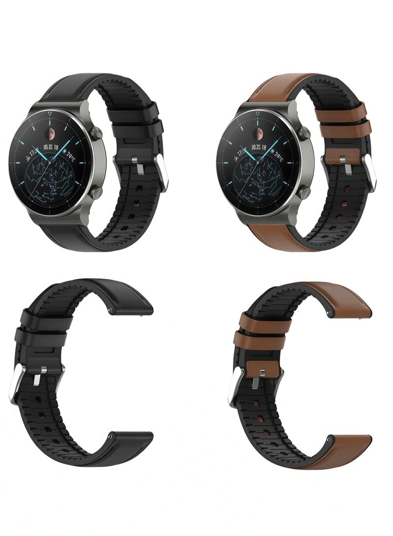 Replacement Strap for Huawei Watch GT 2 Pro 22mm Black - Image 4