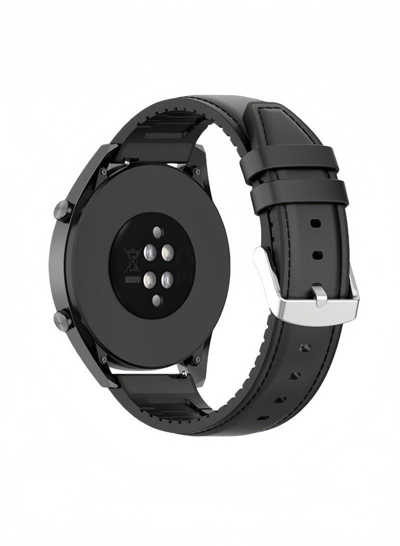 Replacement Strap for Huawei Watch GT 2 Pro 22mm Black - Image 2
