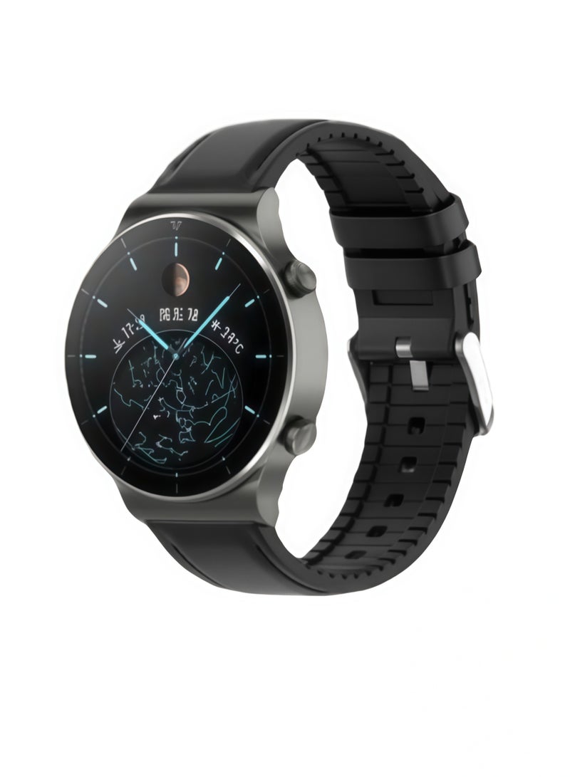 Replacement Strap for Huawei Watch GT 2 Pro 22mm Black - Image 3