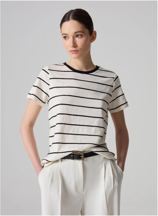 او في اس Contemporary City striped T-shirt