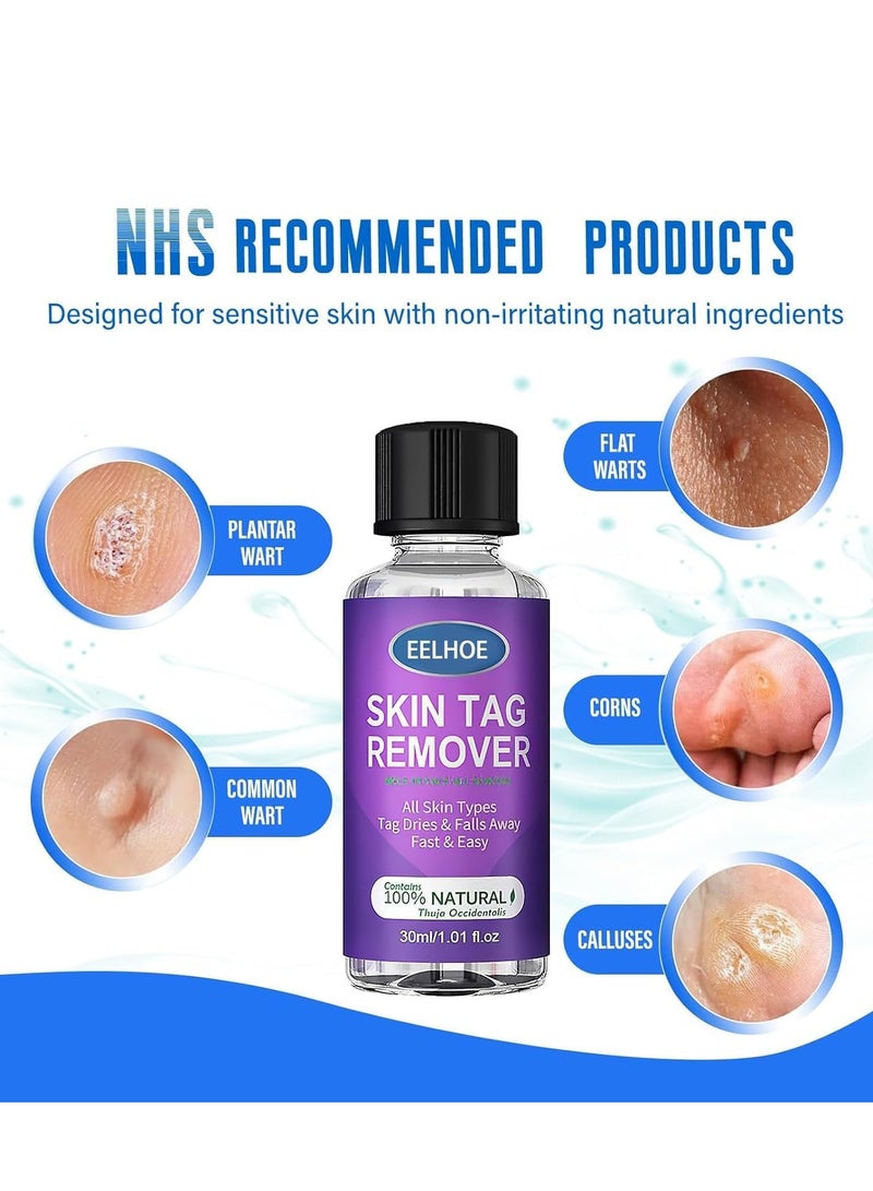 EELHOE Skin Tag Remover, Natural Wart and Mole Removal with Safe Ingredients – Effective Frozen Formula for Skin Renewal without Irritation, Easy to Use for Face and Body (30 ml) - Image 4