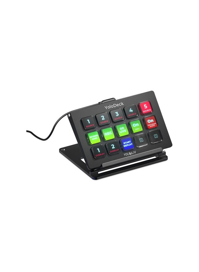YOLOLIV YOLOLIV YoloDeck, Studio Controller Keyboard, 15 Customizable LCD Keys, Trigger Actions on YoloBox Ultra/YoloBox Pro  - Image 2