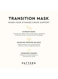 PATTERN Beauty by Tracee Ellis Ross Transition Mask, 11 Fl Oz, Breakage Barrier Hair Mask for Curlies, Coilies and Tight-Textures, 3a-4c  - Image 4